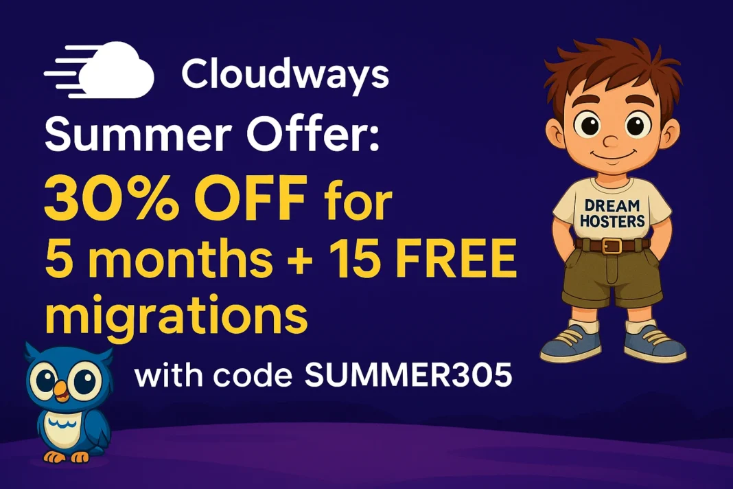 Cloudways 30% OFF for 5 Months
