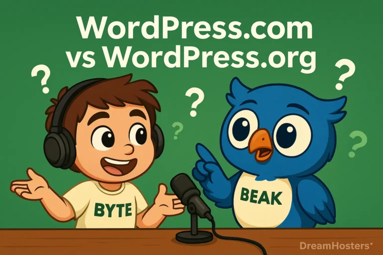 WordPress.com vs WordPress.org comparisons