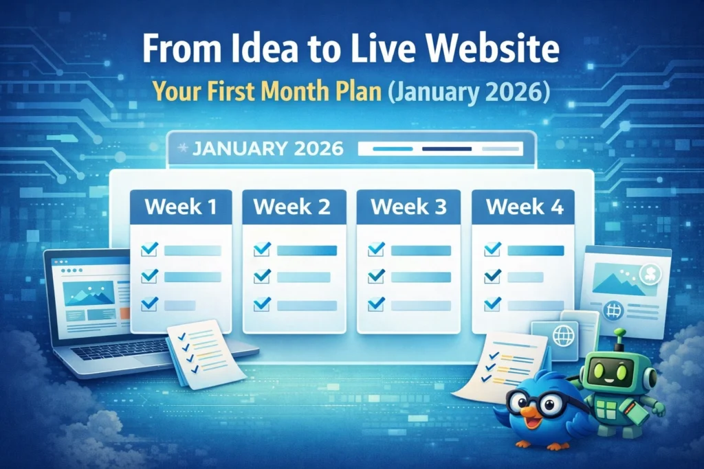 From Idea to Live Website: A Realistic First-Month Plan