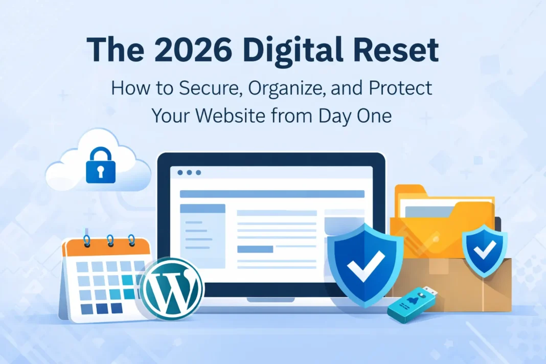 The 2026 Digital Reset How to Secure, Organize, and Protect Your Website from Day On