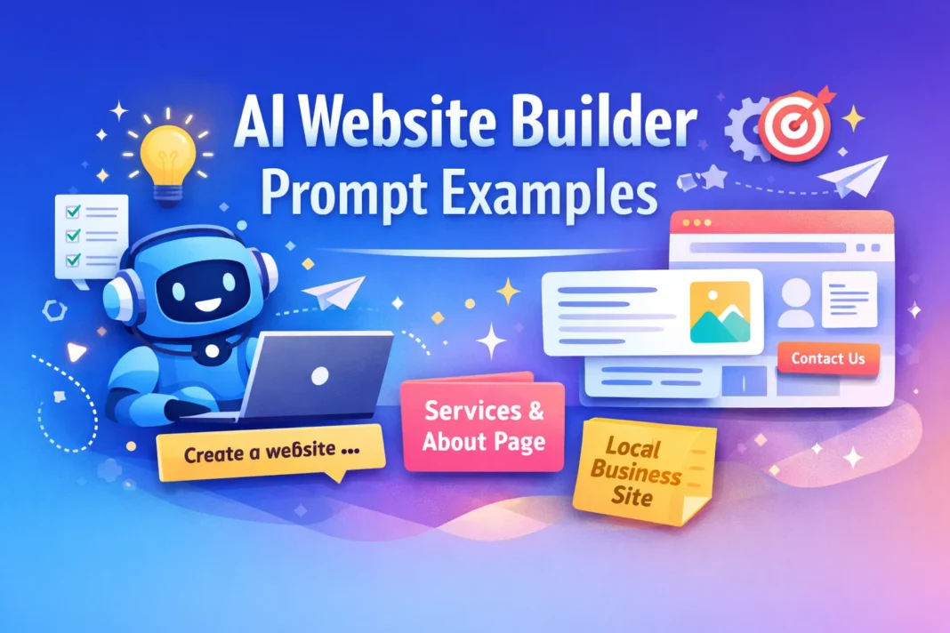 AI Website Builder Prompt Examples