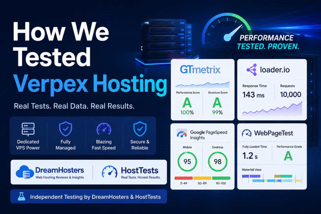 How we tested Verpex Hosting